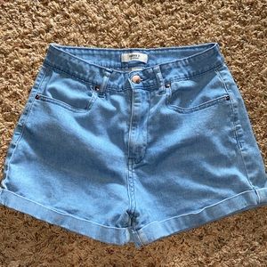 forever 21 blue jean shorts